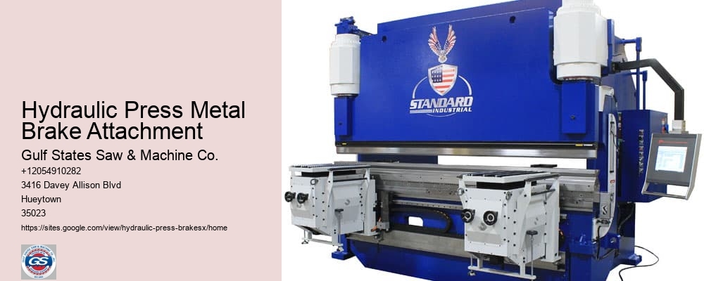 Hydraulic Press Metal Brake Attachment